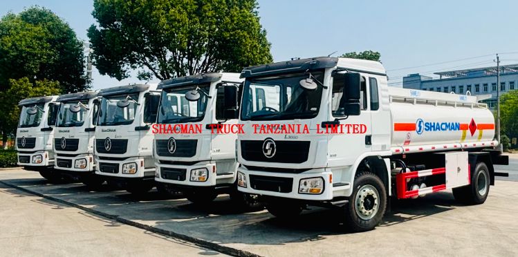4*2 10000L SHACMAN L3000 refuel truck fuel tank in Tanzania for sale
