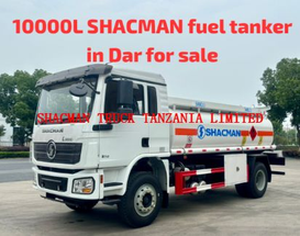 4*2 10000L SHACMAN L3000 refuel truck fuel tank in Tanzania for sale