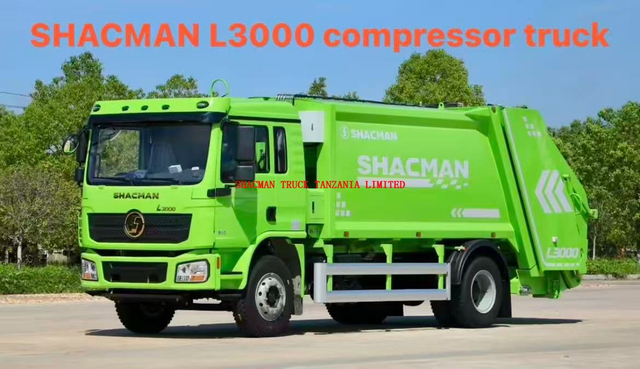 4*2 14cbm SHACMAN L3000 compressed garbage truck for sale 