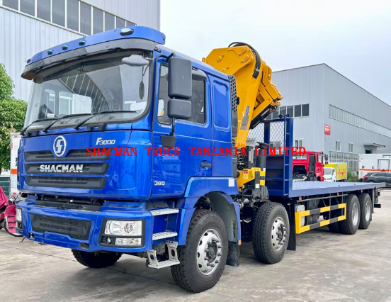 8*4 shacman f3000 crane truck for sale 