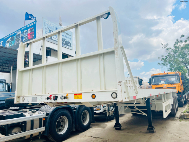 3-axle CIMC flatbed 