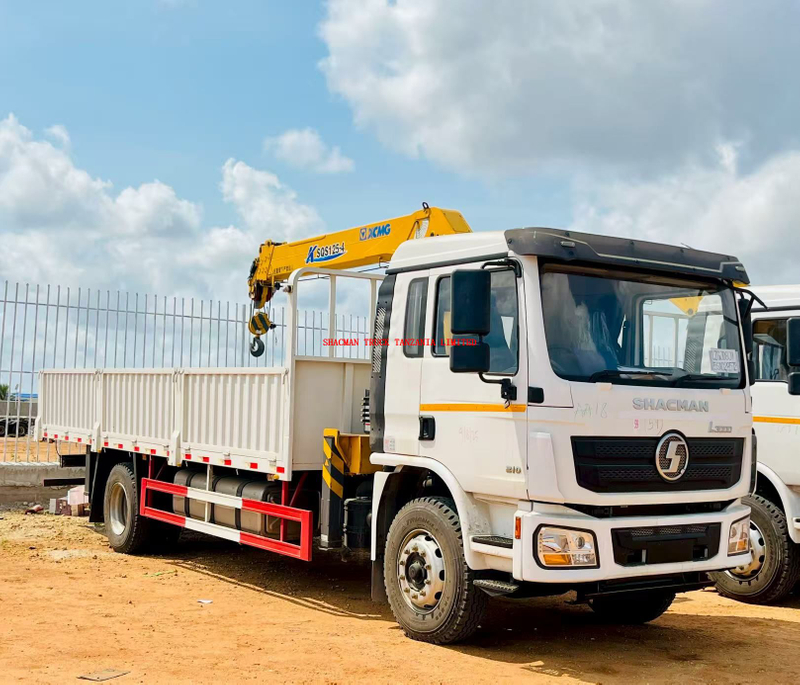 5Ton SHACMAN L3000 crane truck for sale tanzania
