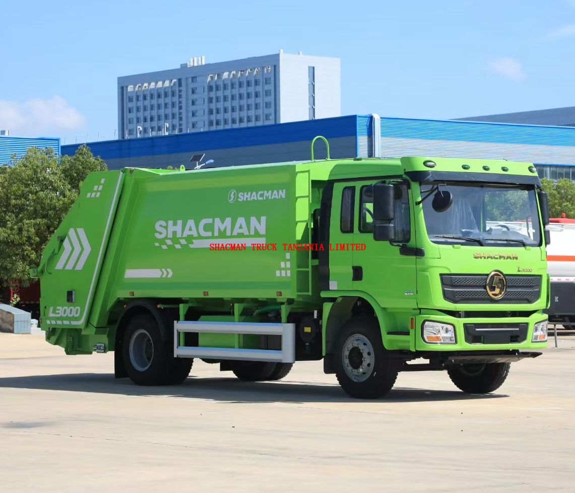 4*2 14cbm SHACMAN L3000 compressed garbage truck for sale 