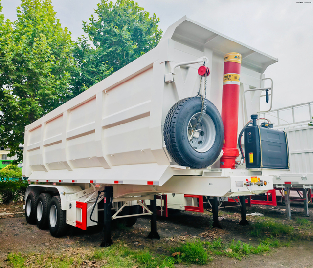 3-axle 37.5cbm 60Ton CIMC tiipper trailer 