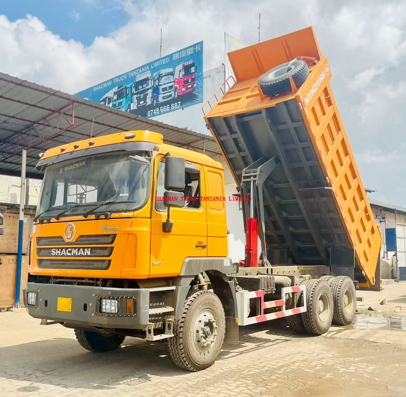 cheap shacman f3000 tipper dump trucks in Tanzania sellling at special price