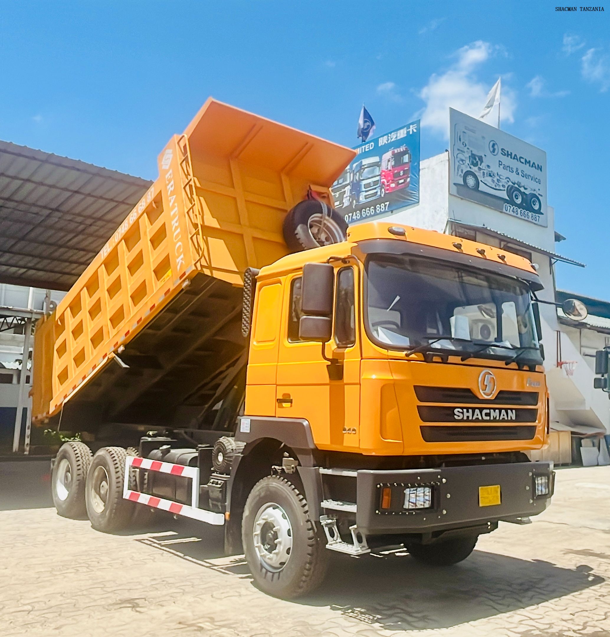 cheap shacman f3000 tipper dump trucks in Tanzania sellling at special price